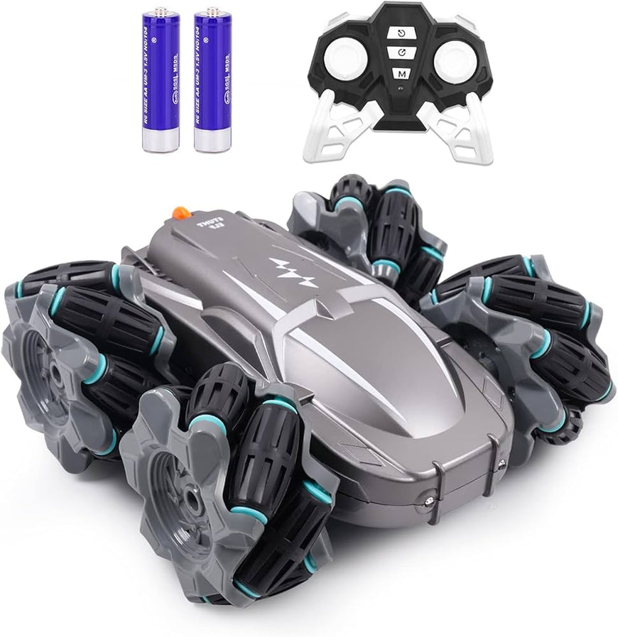 Remote Control Tumbling Stunt Double-Sided Car Rotating Charging Light Drift Racing Car
